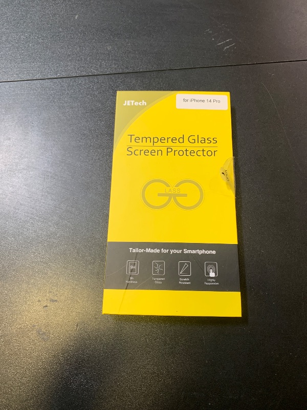 Photo 1 of JETech Privacy Full Coverage Screen Protector for iPhone 14 Pro 6.1-Inch, Anti-Spy Tempered Glass Film, Edge to Edge Protection Case-Friendly, 2-Pack