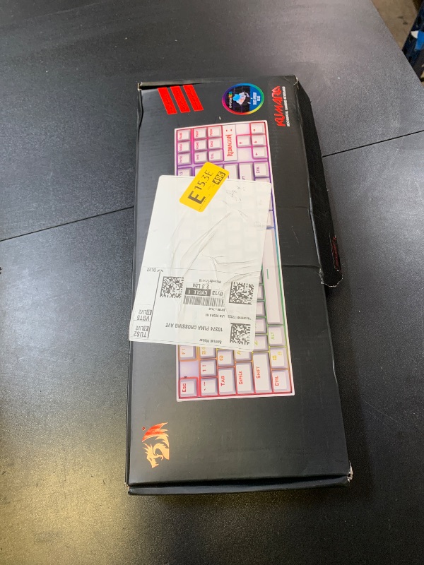 Photo 1 of Redragon K552 Mechanical Gaming Keyboard 60% Compact 87 Key Kumara Wired Cherry MX Blue Switches Equivalent for Windows PC Gamers (RGB Backlit White)