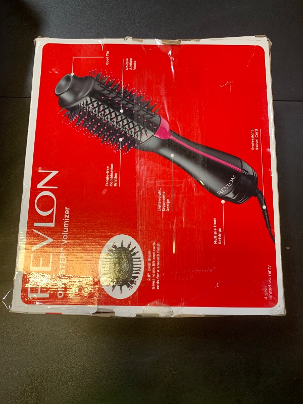 Photo 1 of REVLON One-Step Volumizer Hair Dryer and Styler – Easy Salon-Style Blowouts – Less Frizz, More Shine, and Reduced Heat Damage, for All Hair Types and Lengths (Black)