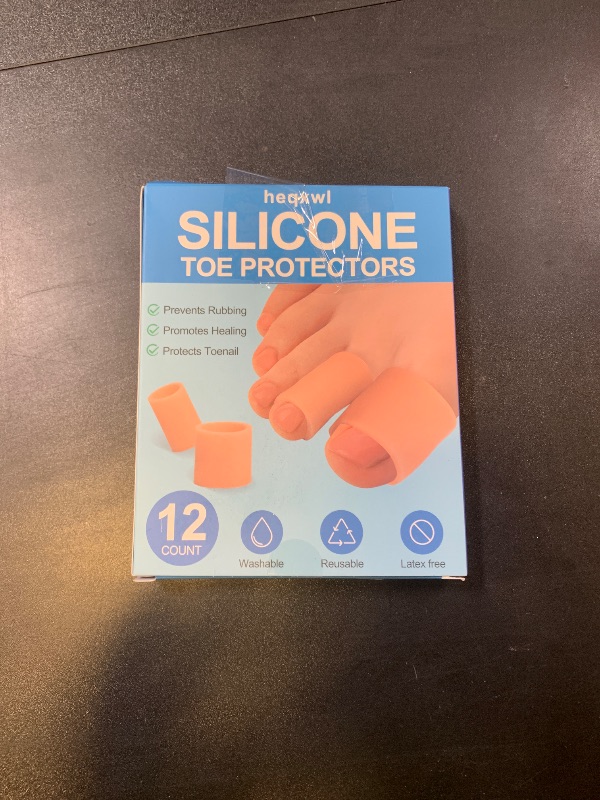 Photo 1 of heqxwl 12 Pack Silicone Toe Protectors, Soft Open Toe Sleeves, Gel Toe Covers Toe Cushions for Hammer Toes, Corns, Blisters, Calluses and Pain Relief (Multi-Size)