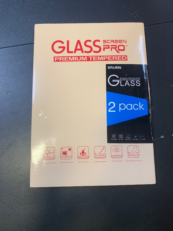 Photo 1 of SPARIN 2 Pack Screen Protector for iPad Air 11-inch M3 2025 & M2 2024, (iPad Air 7th/6th Generation), Tempered Glass-Apple Pencil Pro & Case Compatible, Anti-Scratches, High Definition