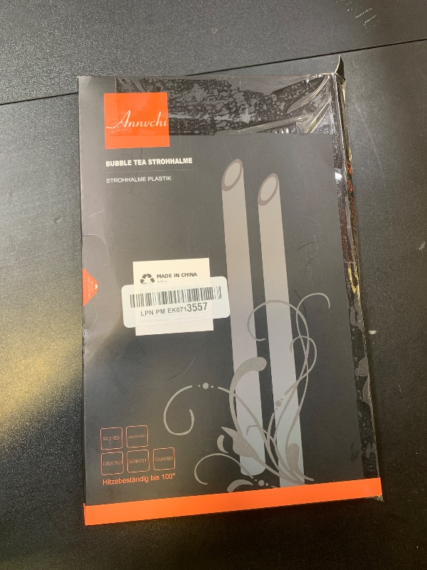 Photo 1 of 12 Pcs Reusable Boba Straws - BPA-Free Wide Reusable Plastic Straws for Smoothies, Boba(Tapioca, Boba Pearls) & Shakes with 2 Brushes?Multicolor?