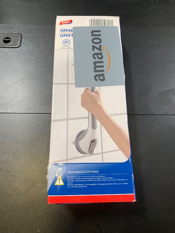 Photo 1 of TAILI Grab Bars for Bathtubs and Showers 2 Pack Suction Grab Bar, Heavy Duty Shower Handle Removable Bath Handrails for Seniors and Elderly, Bathroom Safety Grip No Drilling Waterproof,Grey