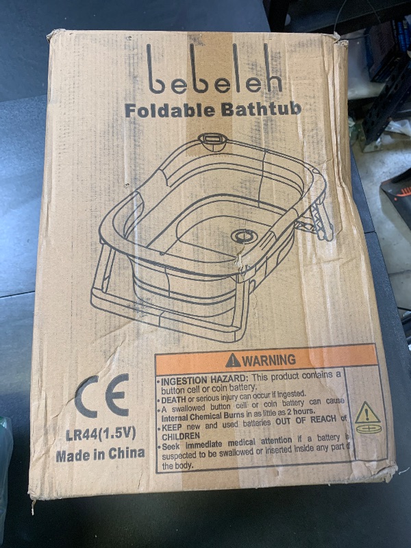 Photo 1 of BEBELEH™ Collapsible Baby Bathtub – Bathtub + Baby tub Sling + Newborn Sling – Baby Bathtub Newborn to Toddler 0-24 Months – The Ultimate Travel Baby Bath Tub and Everyday Use! (Pink)