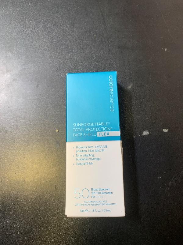 Photo 1 of Colorescience 50 to 70 SPF Total Protection Face Shield Flex SPF 50, Zinc Oxide Formula, Tan, 1.8 fl. oz.