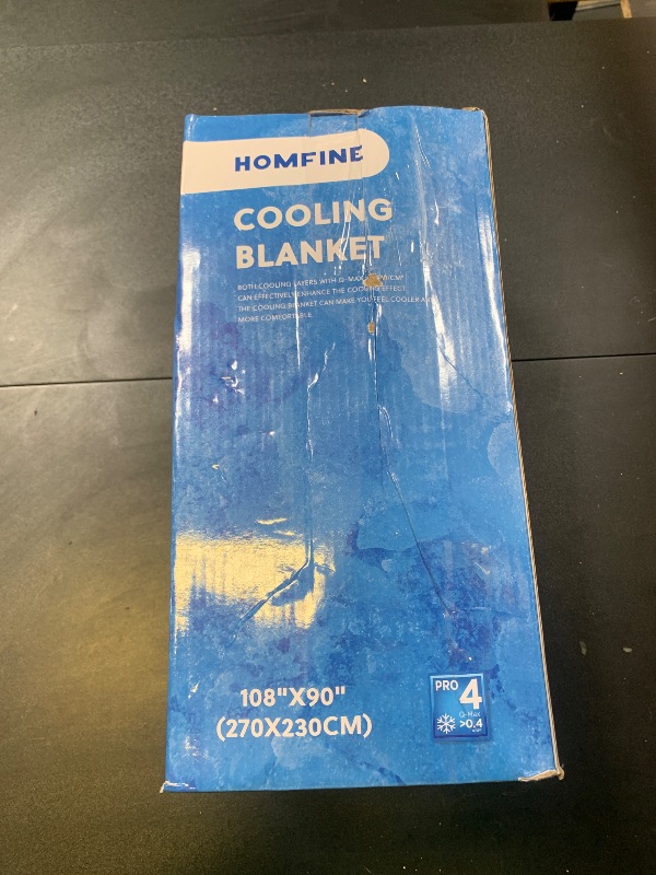 Photo 1 of HOMFINE Cooling Blankets for Hot Sleepers - Summer Blanket Thin Lightweight Breathable Soft Double Side Enhanced Cooling for Bed Couch Sofa, Keep Cool for Night Sweats (Grey, 108 x 90 inches)