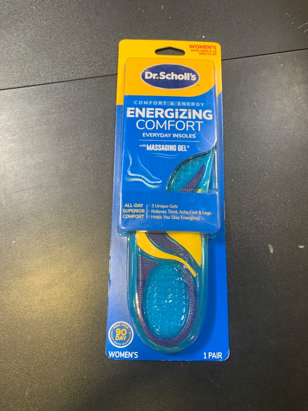 Photo 1 of Dr. Scholl’s Energizing Comfort Women’s Everyday Insoles with Massaging Gel - Clinically Proven, All-Day Energy and Comfort Inserts with Patented Triple Gel Design - Shock Absorbing, Arch Support