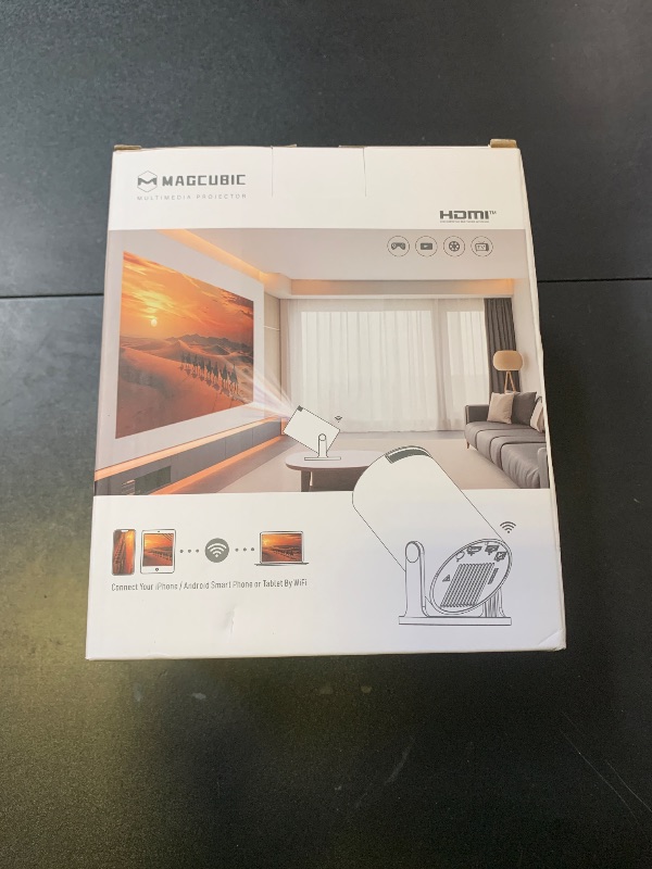Photo 1 of Magcubic 2025 Upgraded HY300PRO Mini Projector with WiFi and Bluetooth, Portable Projector 4K Support, Auto Keystone, 180 Degree Rotation, Smart Proyector for Home Outdoor Android 11