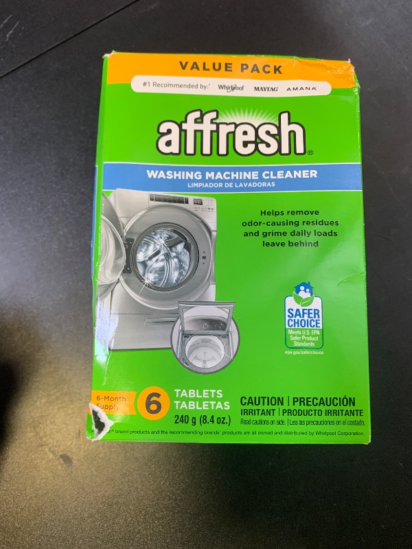 Photo 1 of Affresh Washing Machine Cleaner, Cleans Front Load and Top Load Washers, Including HE, 6 Tablets