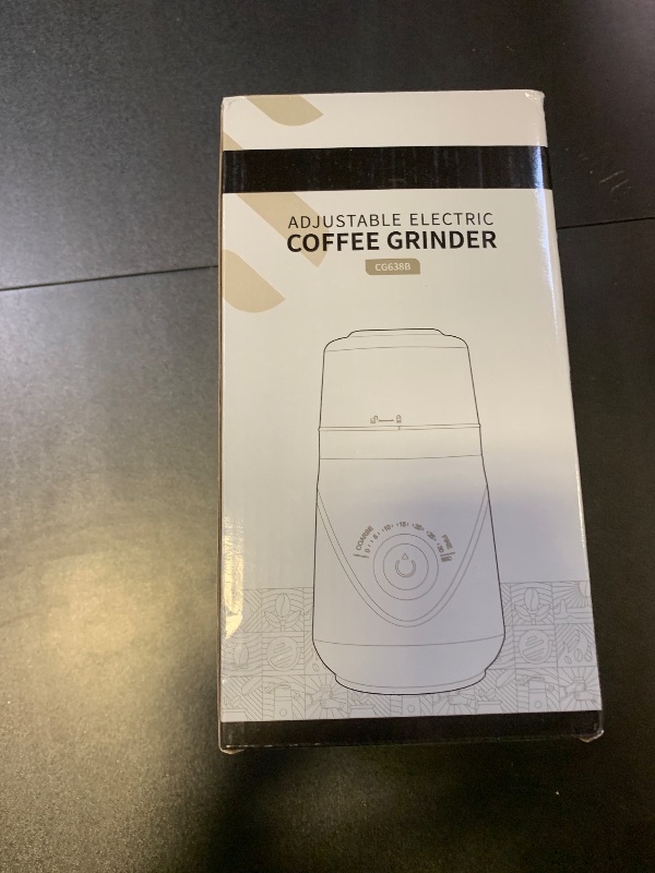 Photo 1 of SHARDOR Electric Super Silent Blade Coffee Grinder, Timed Grind Control Rotary Knob, Adjustable Coarse to Fine for Coffee Beans, Spices & Herbs, with 1 Removable Stainless Steel Bowl, Black