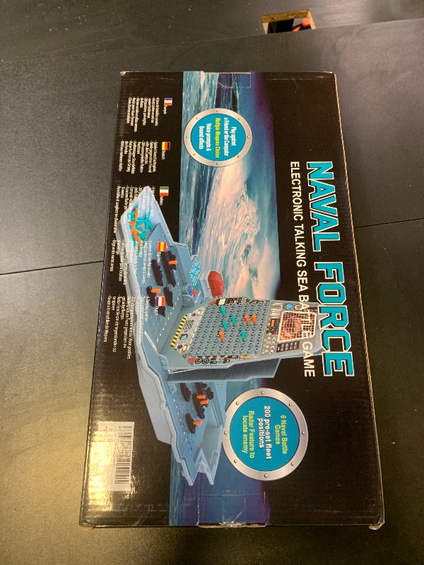 Photo 1 of LEVEROAM Talking Sea Battle Board Game with Light and Sound Effects, Electronic Naval Battle Strategy Game with 200 Preset Ships Layout, Logicality Training, 1-2 Players, Family Board Game