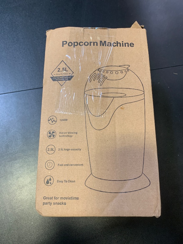 Photo 1 of Hot Air Popcorn Maker, 16-Cup Electric Pop Corn Popper machine with Measuring Cup & Butter Melter, Fast Popping & Oil-Free, BPA-Free kitchen appliances for Home Movie Nights & Parties - Aqua