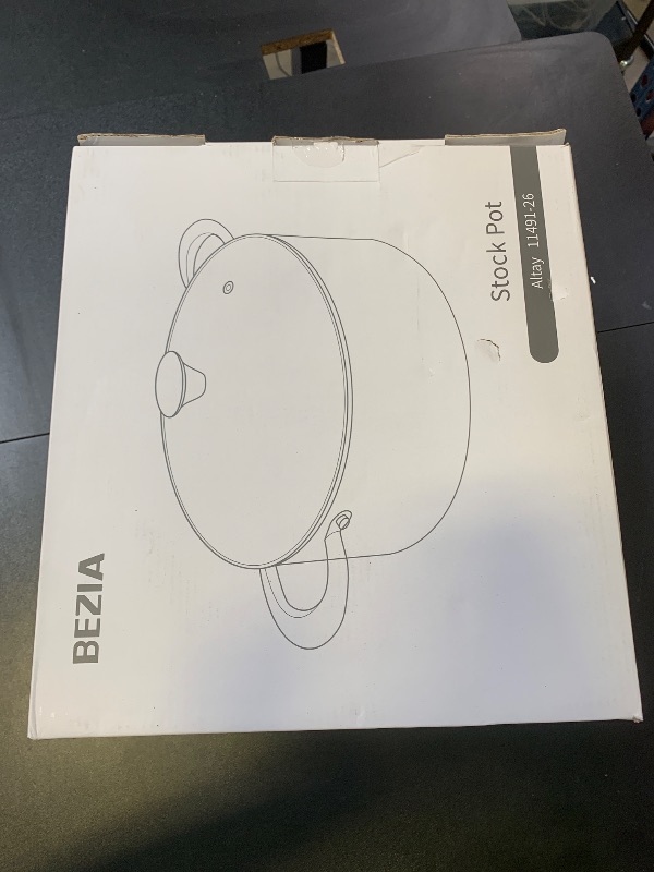 Photo 1 of BEZIA Large 8 Quart Nonstick Stock Pot with Lid, Induction Cooking Pot Soup Pot, Non-toxic and Oven Safe, Perfect for Stews, Soups and All Stovetops, PFOA PFAS Free