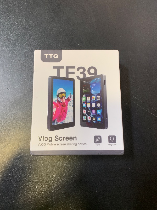 Photo 1 of Vlog Selfie Monitor Screen, Magnetic Phone Vlog Selfie Monitor Screen 4K 30fps Bluetooth Remote, Back Camera Monitor for Vlog Live Stream TikTok, Compatible with iPhone & Android