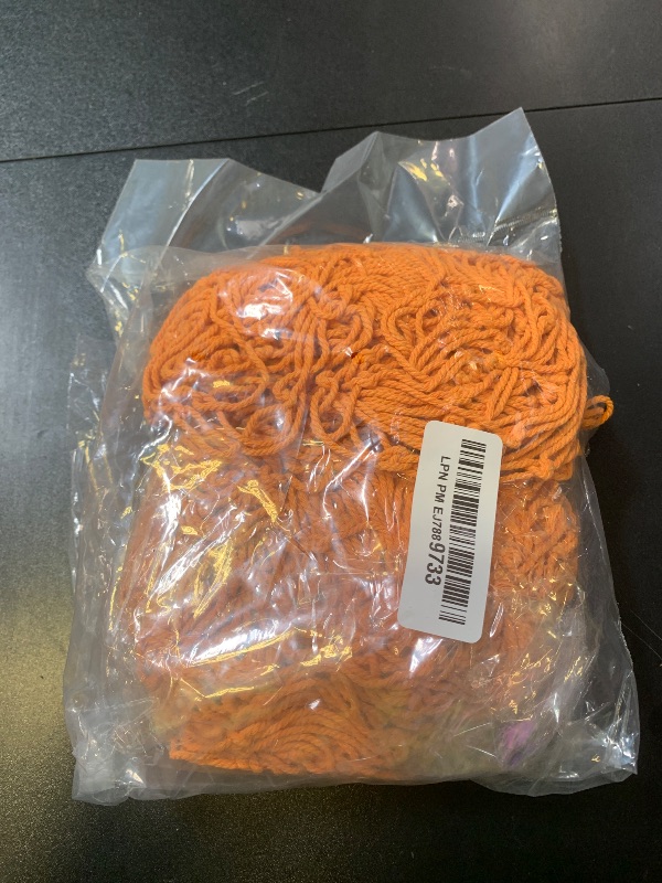 Photo 1 of 2 Pack Fish Net Decorations - 80x40 Inch Yellow Orange Fishing Net Decor for Tropical Mermaid Beach Themed Party, 3mm Thick Natural Cotton Versatile Nautical Netting for Party Wall Table Ceiling Decor