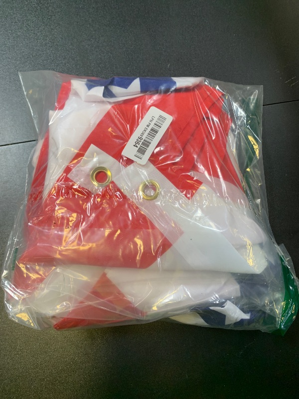 Photo 1 of 4 Pack USA Pleated Fan Flag, 1.5x3 Ft American US Flag Patriotic Bunting Stars and ?Stripes Banner with Canvas Header and Brass Grommets for 4th of July Memorial Day Indoor Outdoor Decoration