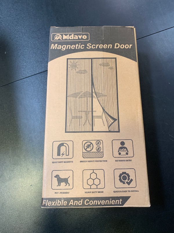 Photo 1 of Magnetic Screen Door, Keep Bugs Out, Pet & Kid Friendly?Works with Front Doors, Sliding Doors,Fit Door Size 36 x 78 Inches White