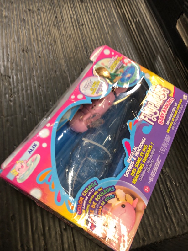 Photo 1 of Fingerlings Interactive Baby Axolotl with Inflatable Pool, Alix, Swims and Lights Up in Water, Rainbow Lights Tell Your Mood (Ages 5+)