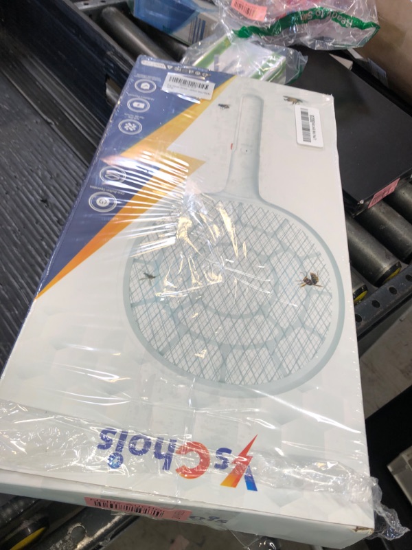 Photo 1 of YsChois Electric Fly Swatter, Bug Zapper, Mosquito Zapper Racket | Gold Zone Voltage, Densest 3 mm Mesh, Apple-Like Weight - AA Battery Powered (not incl.) - Indoor & Outdoor, Pro Swat Tips, 2 Packs
