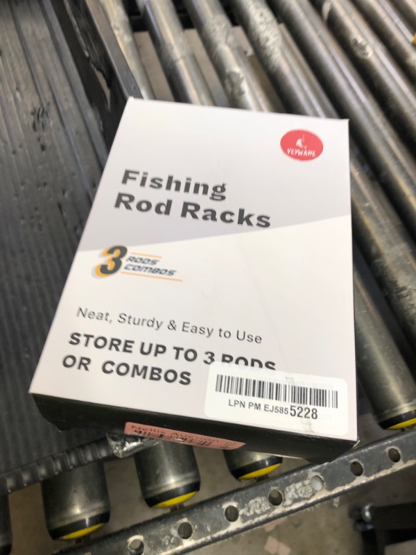 Photo 1 of VEYWANE Fishing Rod Racks for Boat/Wall/Truck Bed, 3-Poles Storage Holders with Rubber Band Clips