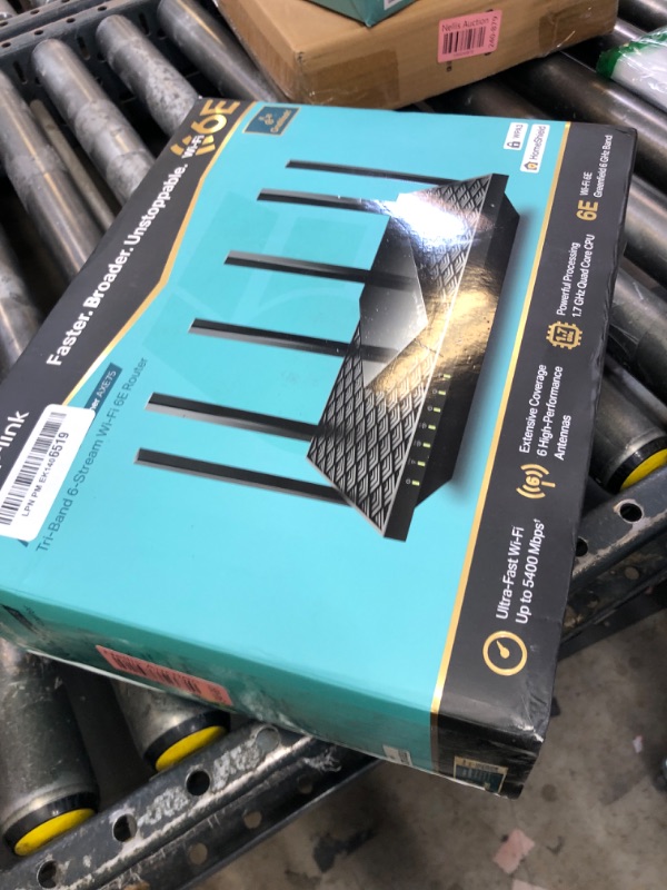 Photo 1 of TP-Link AXE5400 Tri-Band WiFi 6E Router (Archer AXE75)- Gigabit Wireless Internet Router, ax Router for Gaming, VPN Router, OneMesh, WPA3, Black