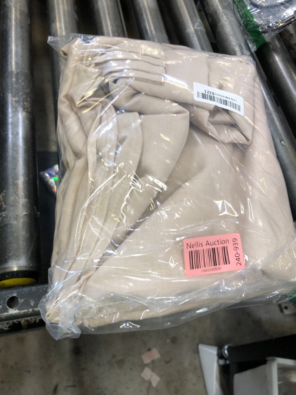 Photo 1 of Fitable Faux Linen Beige Table Clothes Rectangle 60 x 120 Inch - 2 Pack Neutral Tablecloths for Standard 8-Seater Rectangular Dining Table(5 ft × 2.5 ft) for Dining, Party, Farmhouse, Banquet, Buffet