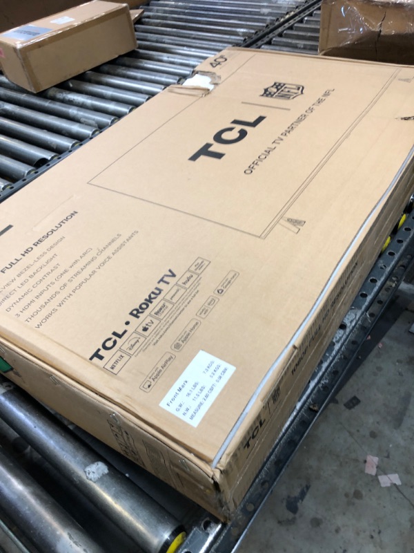 Photo 1 of TCL 40-Inch Class S3 1080p LED Smart TV with Roku TV (40S350R, 2023 Model), Compatible with Alexa, Google Assistant, and Apple HomeKit Compatibility, Streaming FHD Television,Black