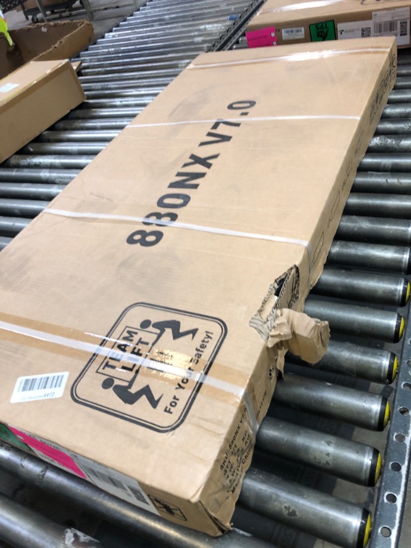 Photo 1 of Portable Treadmills for Home, Compact Treadmill with Handles, 3.0HP Electric Walking Pad Treadmill with Removable Desk Workstation, Running Machine for Home Office