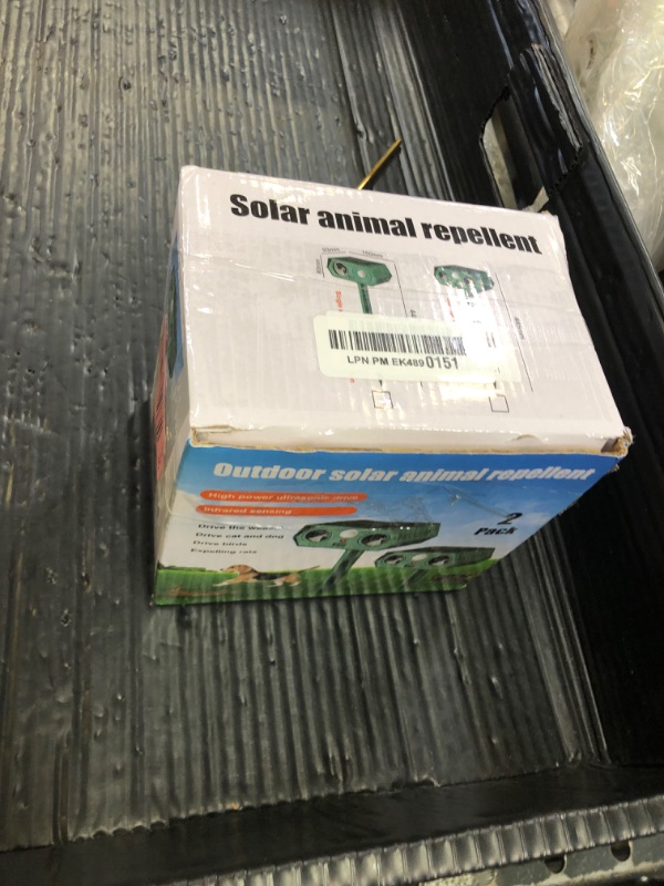 Photo 1 of 2025 Solar Animal Repeller Ultrasonic Deer Repellent Devices Waterproof Cat Repellent Outdoor with Motion Sensor Animal Deterrent to Scare Squirrel Rabbit Dog Raccoon Skunk Coyote Out of Yard(4Pack)