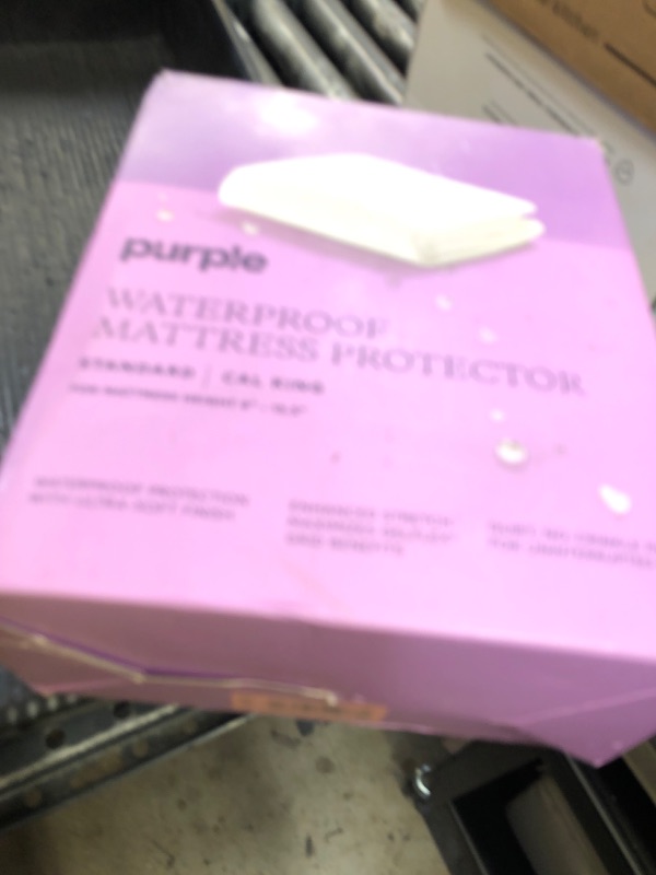 Photo 1 of Purple Waterproof Mattress Protector – California King, Gold-Standard Protection, Comfort-First Design, Fits Mattresses 8” to 15.5”