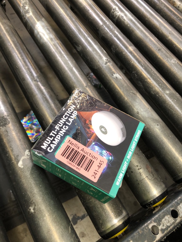 Photo 1 of Camping String Lights, Outdoor String Lights with 8 Lighting Modes, Rechargeable String Light Camping 2 in 1, Waterproof Portable Stowable USB Camping Lights for Camping, Yard, Party Decor 32.8 ft