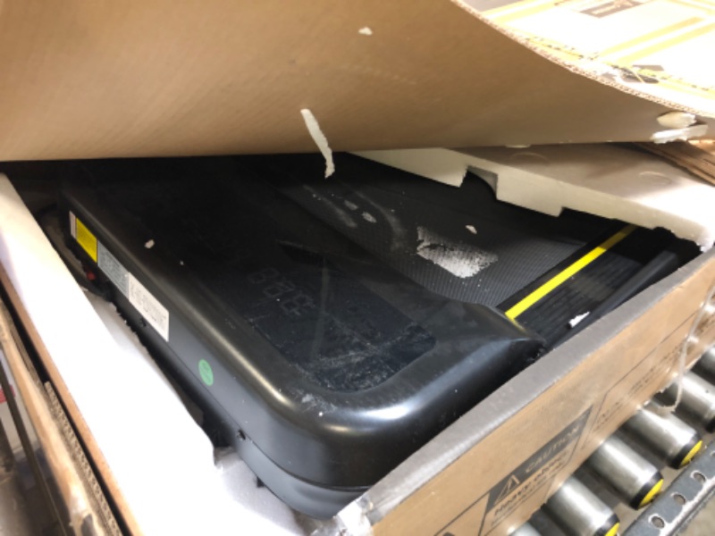 Photo 1 of USED/DARTY----YPOO Foldable Treadmill with Incline, Walking Pad with Handle Bar 3 Level Incline, Portable Folding Treadmills for Home/Office 300 Lbs Capacity, Quiet Desk Treadmill with Remote Control & APP