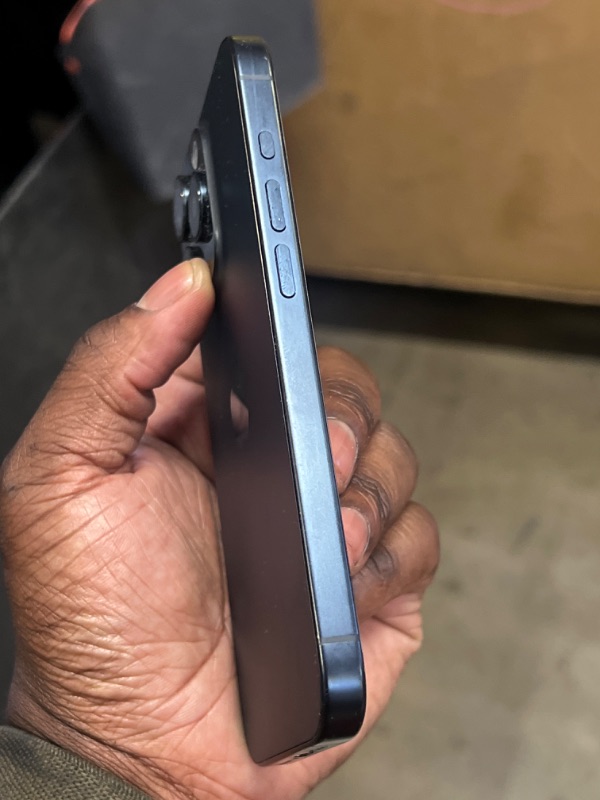 Photo 1 of Apple iPhone 15 Pro - Dark Blue - Unknown Storage, does not charge. Sold for parts. 