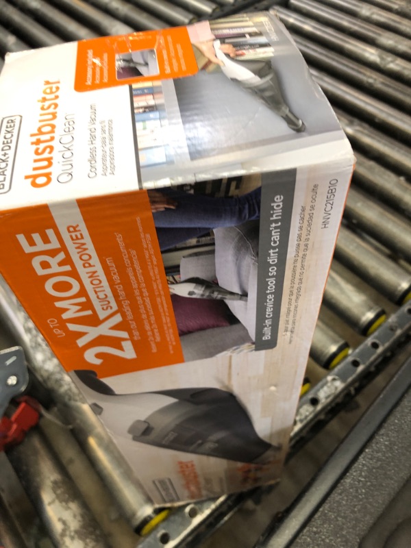 Photo 1 of BLACK+DECKER dustbuster QuickClean Cordless Handheld Vacuum, Car Vacuum Portable (HNVC215B10)