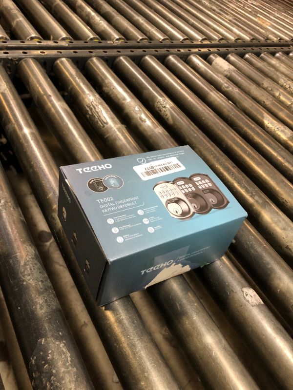 Photo 1 of TEEHO TE002 Fingerprint Door Lock - Keyless Entry Door Lock - Electronic Keypad Deadbolt - Smart Locks for Front Door - Auto Lock - Easy Installation - Satin Nickel