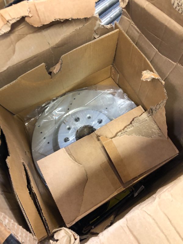 Photo 1 of Power Stop Brake Kit For 2016-2021 Chevy Camaro SS [Models with 4 Piston Front Caliper] - Front and Rear Z26 Carbon Fiber Brake Pads with Drilled and Slotted Brake Rotors Replacement, K7226-26
