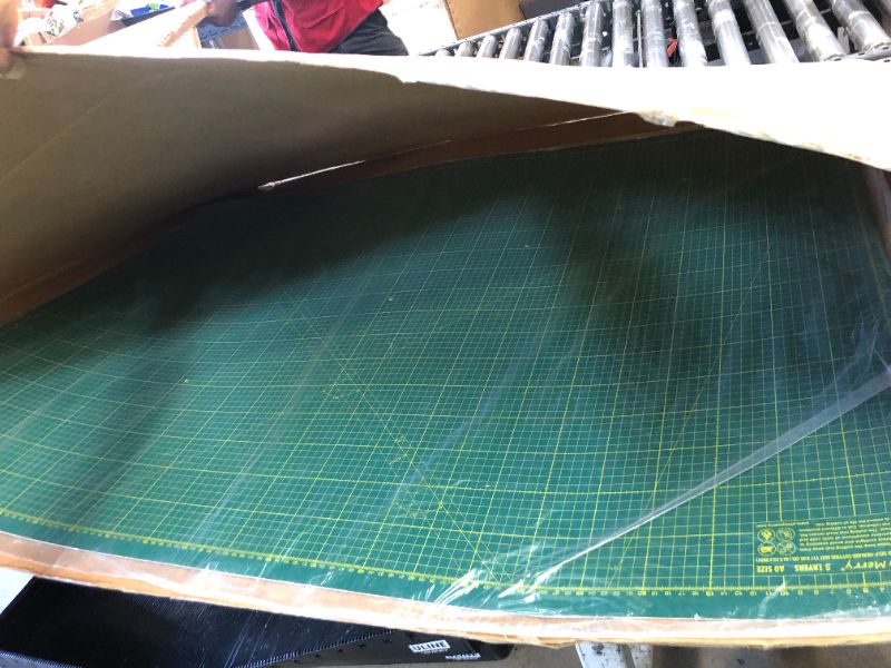 Photo 1 of Cutting Mat A0 around 36" x 48", Self Healing cutting mat Double Sided 5-Ply Cutting Mats for Crafts, Fabric, Sewing, Quilting, Workbench, Scrapbooking, Projects, Green/Green -Shiny Merry