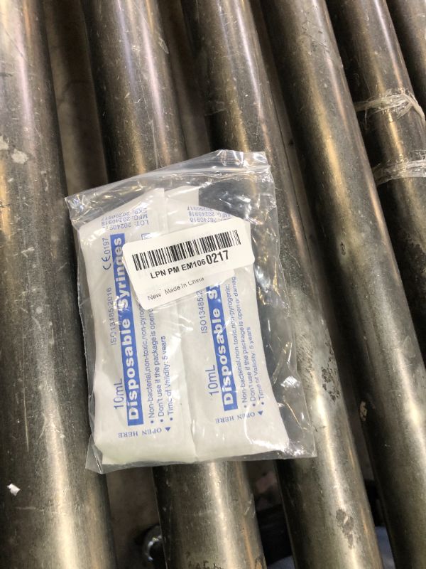 Photo 1 of 10ml Syringe for Liquid, Oral, Scientific Labs, Measurement, Dispensing, with Cap- 3 Pack