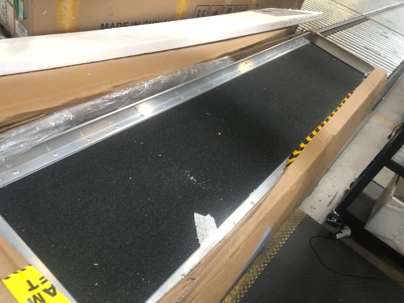 Photo 1 of Wheelchair Ramp 10 Feet, gardhom Anti-Slip Aluminum Folding Handicap Ramp Wheelchair Ramps for Home Steps Entrance Threshold Doorways Stairs Curbs Scooter