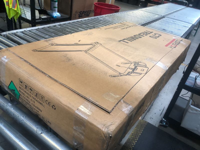 Photo 1 of CURSOR FITNESS Home Folding Treadmill with Pulse Sensor, 2.5 HP Quiet Brushless, 7.5 MPH, 265 LBS Capacity