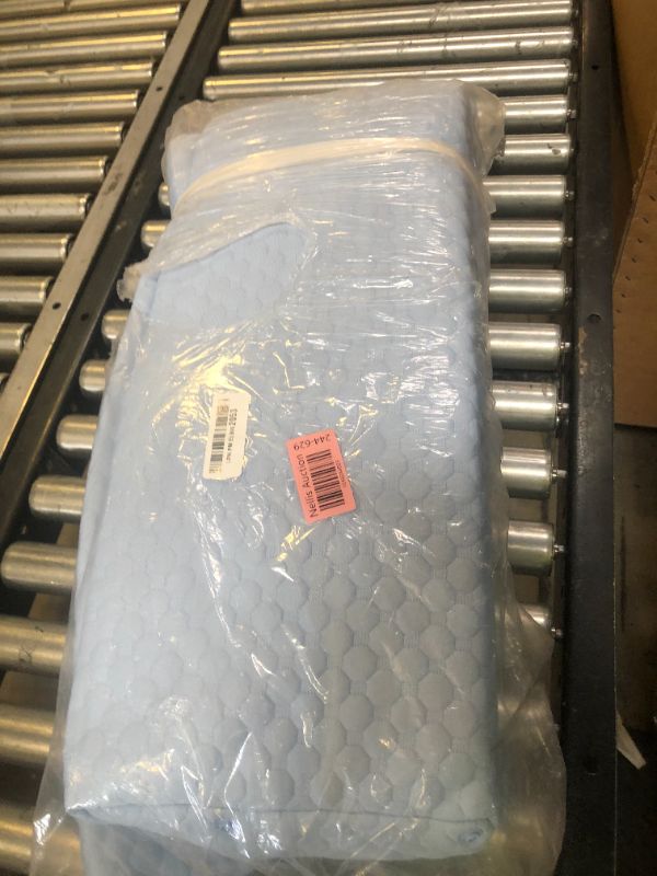 Photo 1 of EUHAMS Full Size Bed Wedge Pillow - Bed Gap Filler Mattress Wedge Headboard Pillow Close The Gap 0-7" Between Your Headboard and Mattress or Wall for Sleeping Backrest Pillow?Blue 54"x10"x6" ?