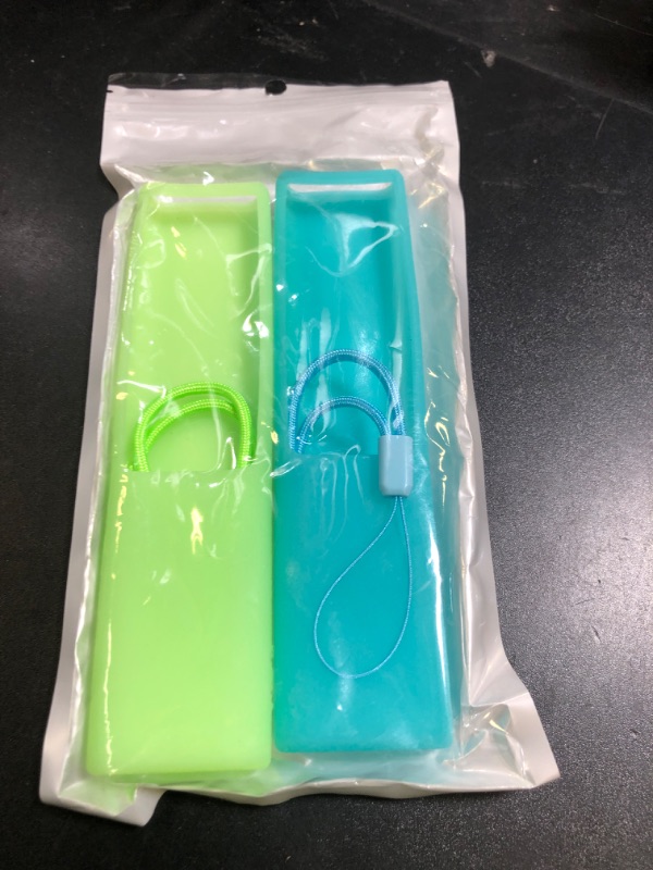 Photo 1 of 2 Pack Remote Cover for Samsung Smart TV, Case Compatible with Samsung Solar Cell Remote 2021 2022 BN59-01357 01385 01265A Glow in The Dark Silicone Protective Remote Skin Sleeve- Glow Green+Glow Blue