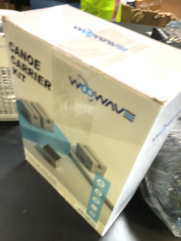 Photo 1 of WOOWAVE Canoe Carrier Deluxe Carrier Kit Universal Soft Standard Foam Block for Roof Racks Car-Top Replacement with Tie-Downs, 6 inches