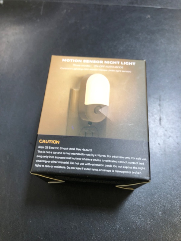 Photo 1 of L LOHAS LED Motion Sensor Night Light, 2Pack, Motion Activated Night Light, Night Lights Plug into Wall Motion Sensor, 3000K Warm White, Adjustable Brightness 30/60LM, for Kids Adults Bathroom Bedroom