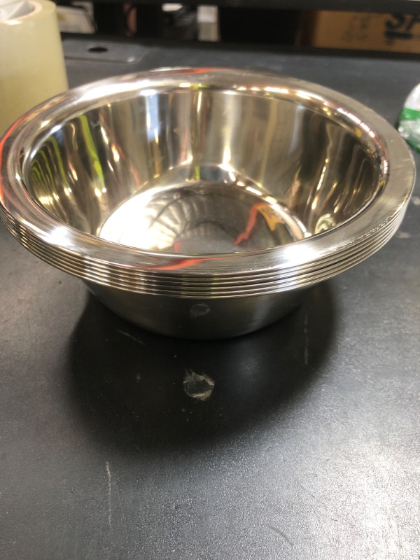 Photo 1 of  6 Pcs Stainless Steel Metal Dog Bowls