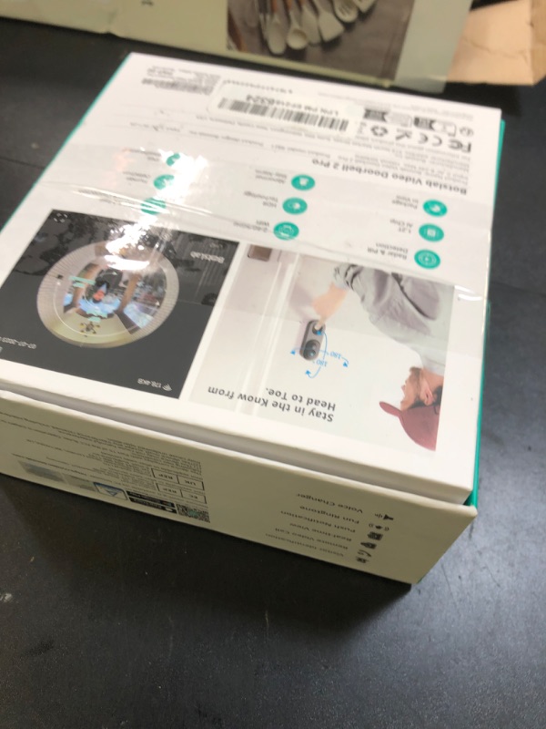 Photo 1 of BOTSLAB 5MP Wireless Video Doorbell Camera, No Monthly Fee, 5GHz WiFi, 180° Head-to-Toe View, AI Motion Detection, VR Mode, Battery or Wired Powered, Easy Installation, Weatherproof