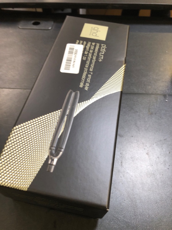 Photo 1 of ghd Platinum+ Styler - 1” Smart Flat Iron Hair Straightener - Professional Ceramic Styling Tool with Predictive Heat Control and Automatic Shut-Off - More Shine and More Color Protection - Black