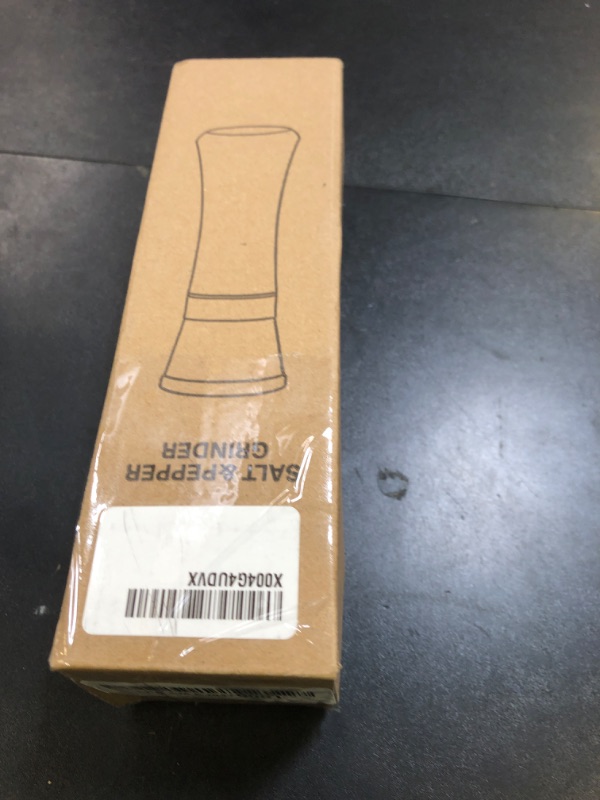 Photo 1 of M JINEMEI Salt and Pepper Grinder Tall Size - Black Pepper, Herb Shakers Mill Refillable Manual - Stainless Steel Lid - Adjustable Coarseness - Glass Material- Fits in Home, Kitchen, Barbecue