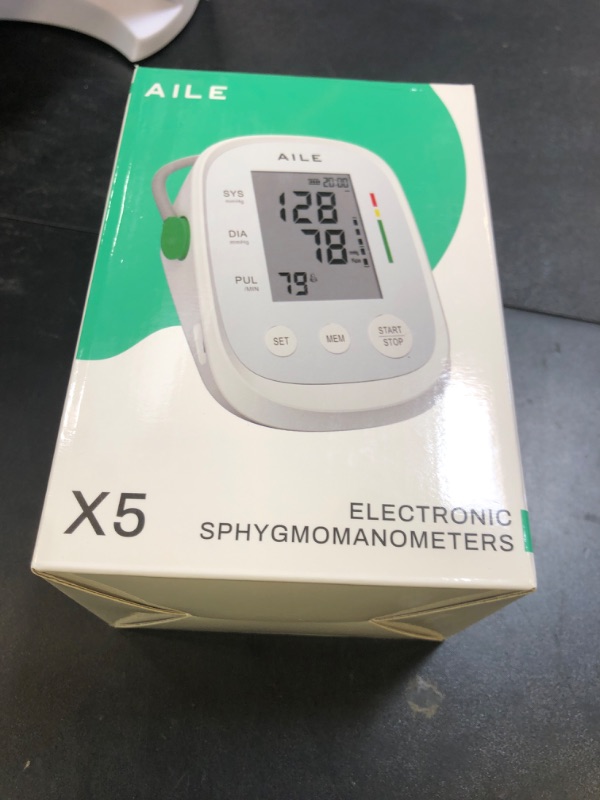 Photo 1 of Blood Pressure Monitor, AILE Blood Pressure Machine Upper Arm Large Cuff(8.7"-16.5"), High Automatic Blood Pressure Monitors Cuff for Home Use, (BP) Manual Arm Blood Pressure Monitors, 2 * 99 Memory