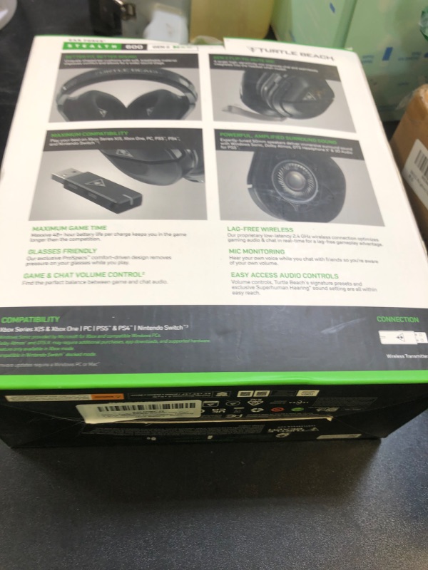 Photo 1 of Turtle Beach Stealth 600 Gen 2 MAX Wireless Multiplatform Gaming Headset for Xbox Series X, Xbox Series S, Xbox One, PS5, PS4, Nintendo Switch, PC and Mac - 48+Hour Battery - Black